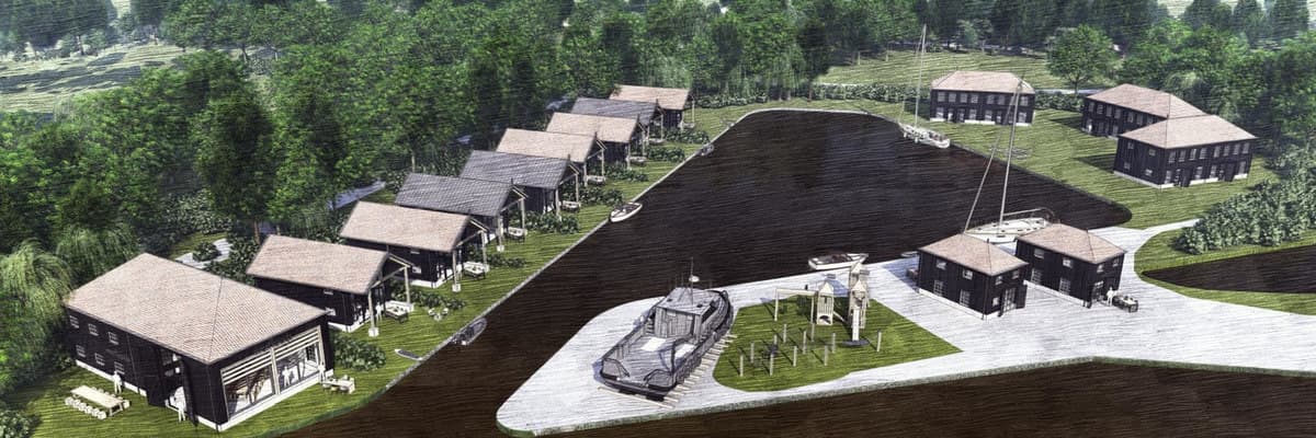 Ontwikkelingslocatie voor recreatiewoningen aan het Lauwersmeer